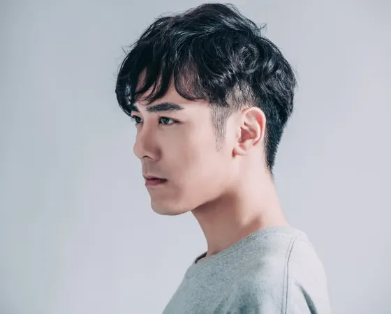 Modern dark textured cut with shaved sides